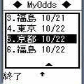 My Oddsの当時のゲーム画面