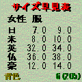 サイズ早見表の当時のゲーム画面4