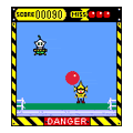 けんだまシューティングの当時のゲーム画面