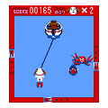 水上スキーの当時のゲーム画面
