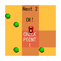 Ｆ４ラリーの当時のゲーム画面