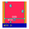 CATCH THE BEAT(F503iS)の当時のゲーム画面
