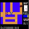 RALLY-Zの当時のゲーム画面