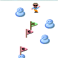 ドキドキ スラロームの当時のゲーム画面
