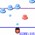 ダルマとばしの当時のゲーム画面