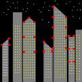 ナイトシーンの当時のゲーム画面