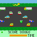 フロッガーの当時のゲーム画面2
