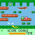 フロッガーの当時のゲーム画面3