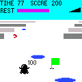 けっきょく南極ちょい冒険の当時のゲーム画面3