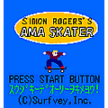 Simon Rogers's AMA SKATERの当時のゲーム画面