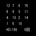 i-15パズルの当時のゲーム画面