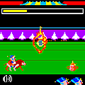 火の輪くぐりの当時のゲーム画面2
