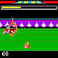火の輪くぐりの当時のゲーム画面3