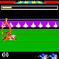 火の輪くぐりの当時のゲーム画面4