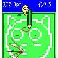 なぞりお絵描きの当時のゲーム画面2