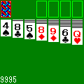 クロンダイク２の当時のゲーム画面