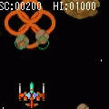 ASTRO SHOOTの当時のゲーム画面2