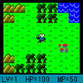 nobu quest 2 LEの当時のゲーム画面