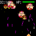 いかにもShoot2の当時のゲーム画面
