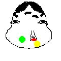 福笑いの当時のゲーム画面