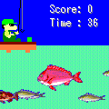 一本釣りSpecial(イカダ釣り編)の当時のゲーム画面2