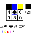 ラインオーバーの当時のゲーム画面