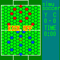 シミュサッカーの当時のゲーム画面