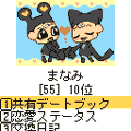 ｉＣＯＮデートブックの当時のゲーム画面
