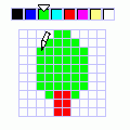 作ってパズルの当時のゲーム画面