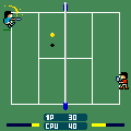 テニスの達人の当時のゲーム画面