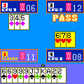 大富豪の当時のゲーム画面