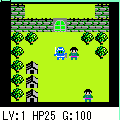 ミニＲＰＧの当時のゲーム画面