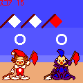 UP DOWN フラッグの当時のゲーム画面2