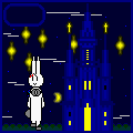 うさぎの星時計の当時のゲーム画面2