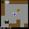 モンクエ2-闇のダンジョンの当時のゲーム画面