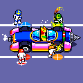 炎のピット作業の当時のゲーム画面