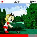 R-ゴルフの当時のゲーム画面