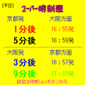 スーパー時刻表の当時のゲーム画面