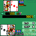 ブラックジャックの当時のゲーム画面