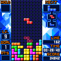 テトリス（TETRIS 2002）の当時のゲーム画面