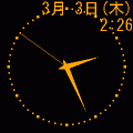 待受カスタム時計の当時のゲーム画面
