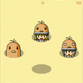 もぐらピコピコの当時のゲーム画面