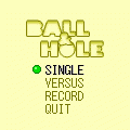 BALL & HOLEの当時のゲーム画面4