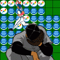 ジャレコリバーシ・リベンジャーズの当時のゲーム画面