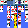 フリーセルの当時のゲーム画面