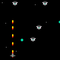SPACE BATTLE(LT)の当時のゲーム画面2