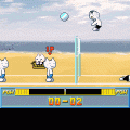 モナーのビーチバレーの当時のゲーム画面