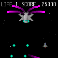 SPACE BATTLE(DX)の当時のゲーム画面