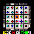 SLIDECROSSの当時のゲーム画面