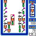 ネコてき遊戯の当時のゲーム画面